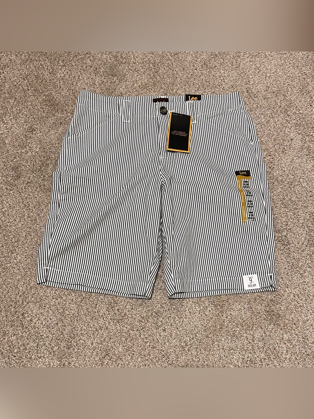 Lee Women’s Pinstripe Bermuda Shorts